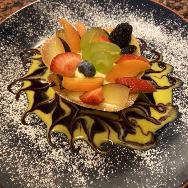 Cialda con crema Chantilly